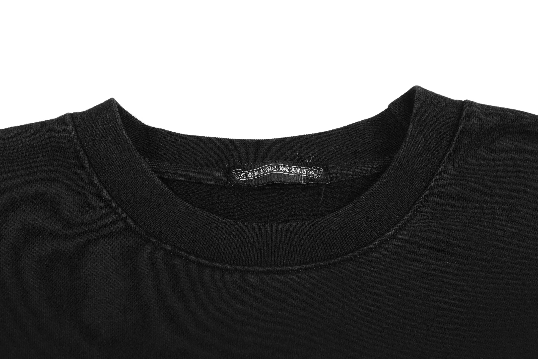 P310 Chrome Hearts Chrome Hearts Cross Horseshoe Sanskrit Washed Tie-Dye Sweatshirt Size: SMLXL Color: Pink Black